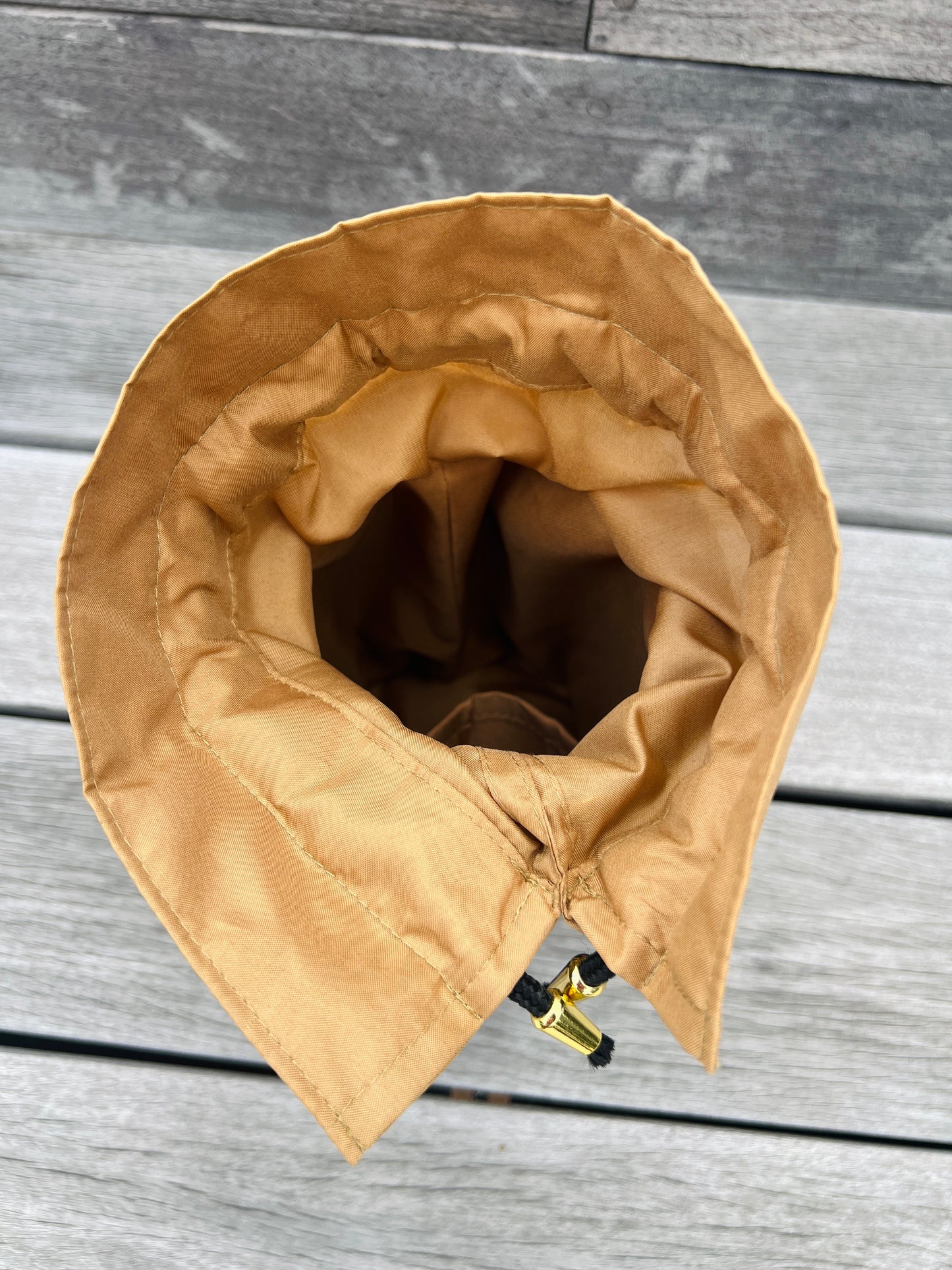 FOX BUCKET BAG with Bamboo Handle