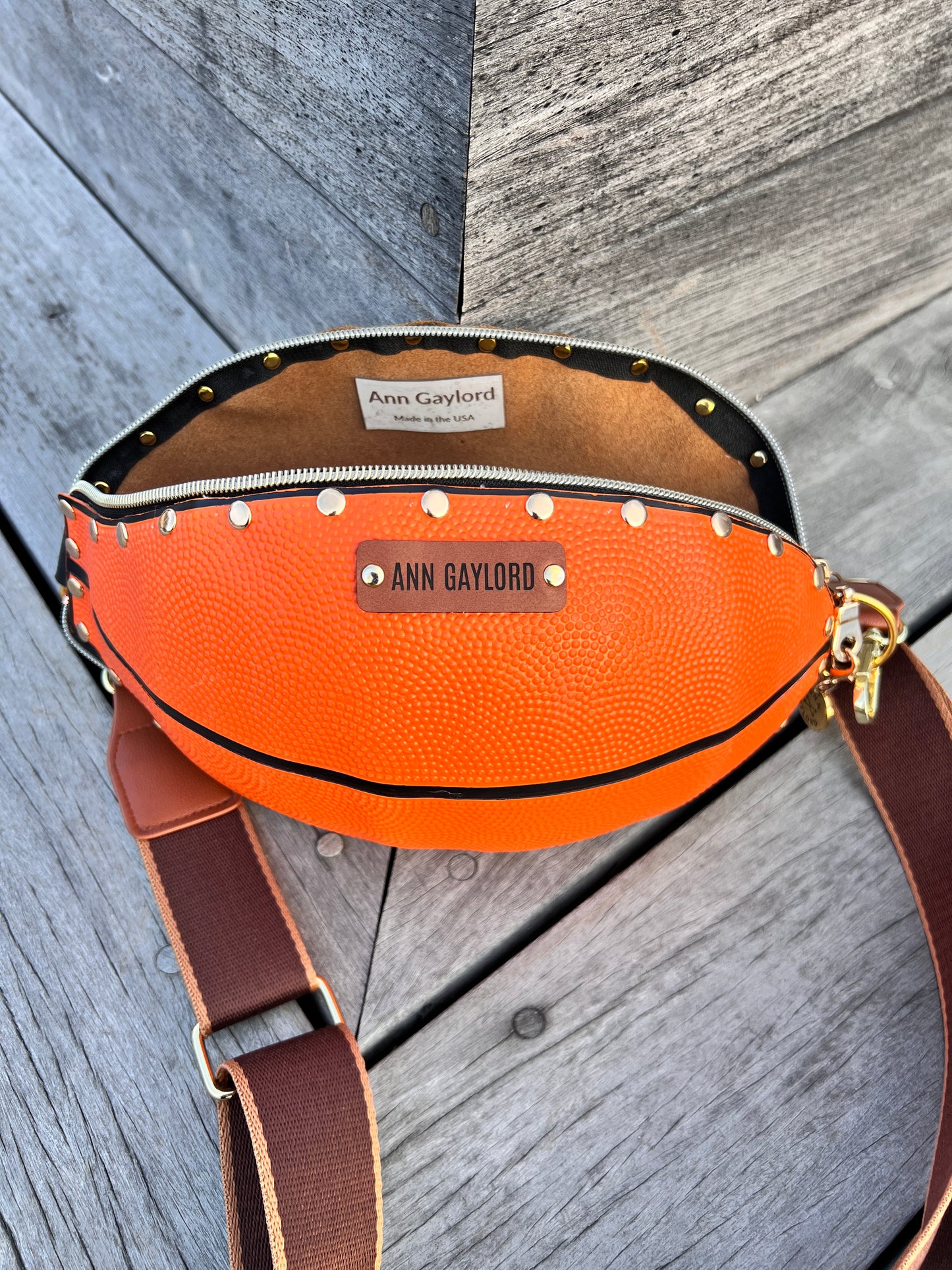 STUDIO SALE - Basketball Crossbody - Orange