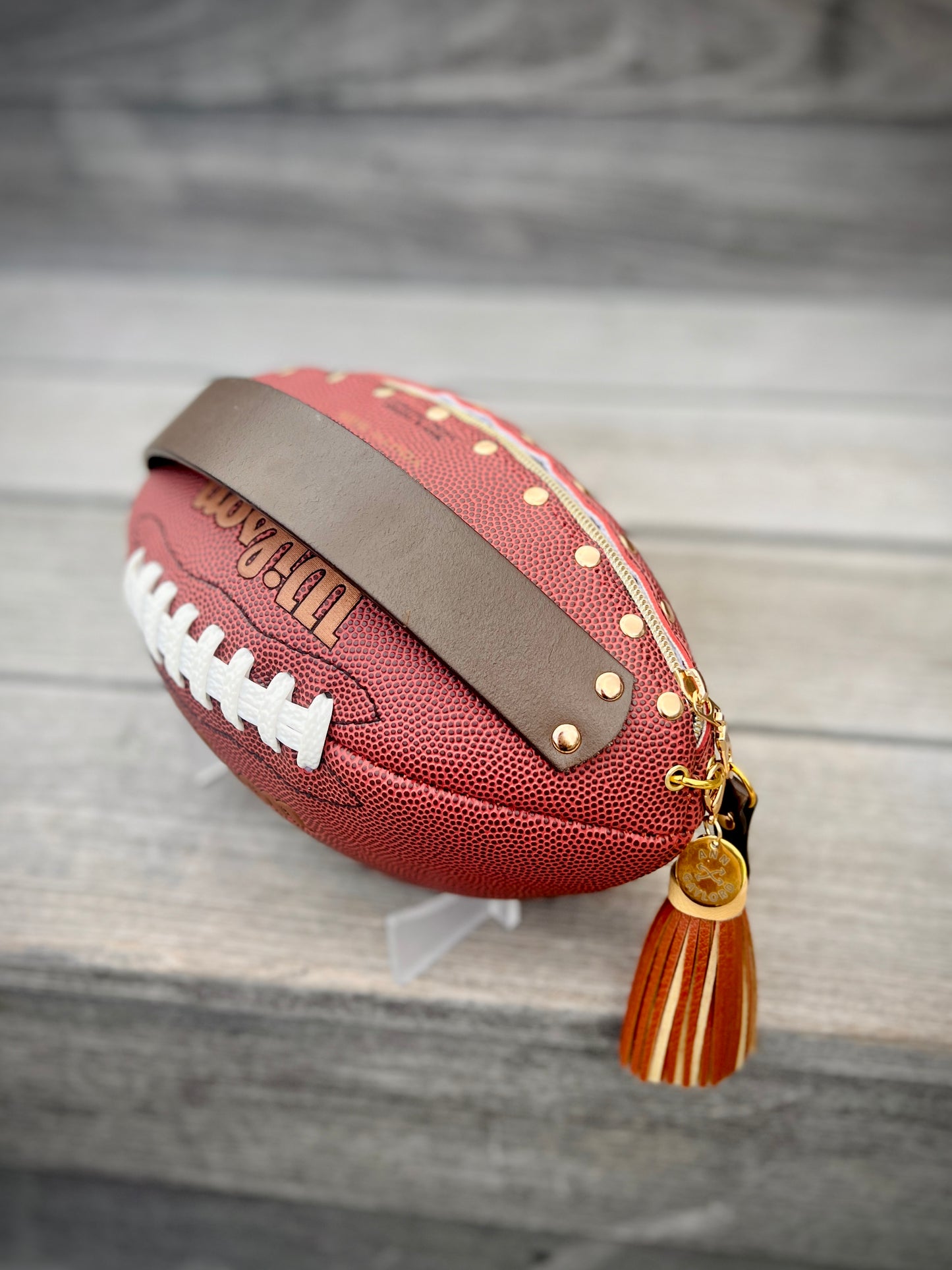 FOOTBALL CLUTCH - LARGE - Made with Authentic Football