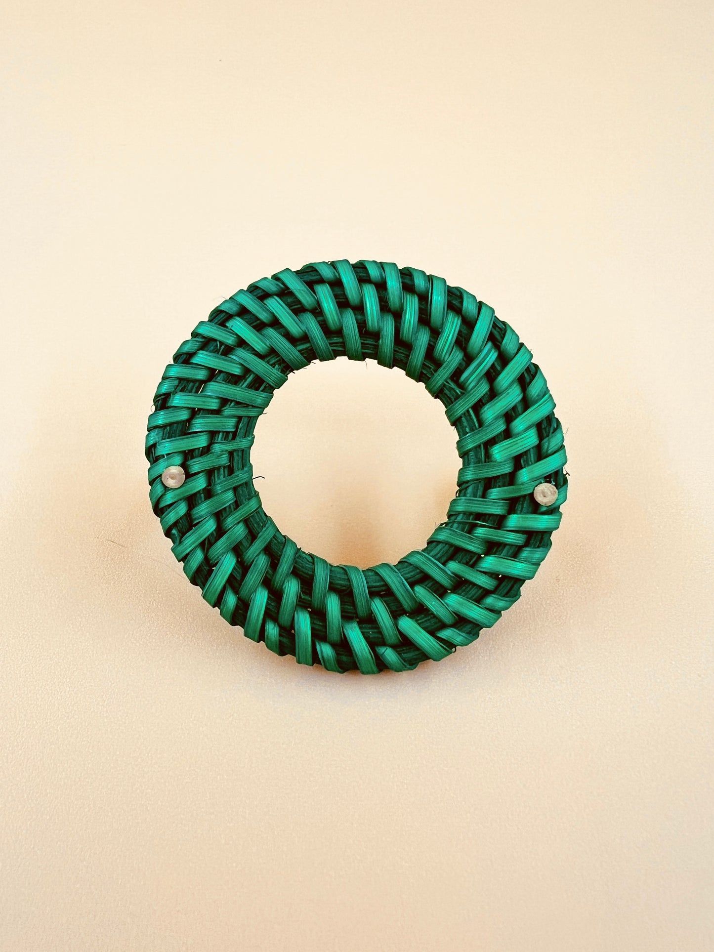Handwoven Mix and Match Rattan Charm for the Wooden Bead Bags
