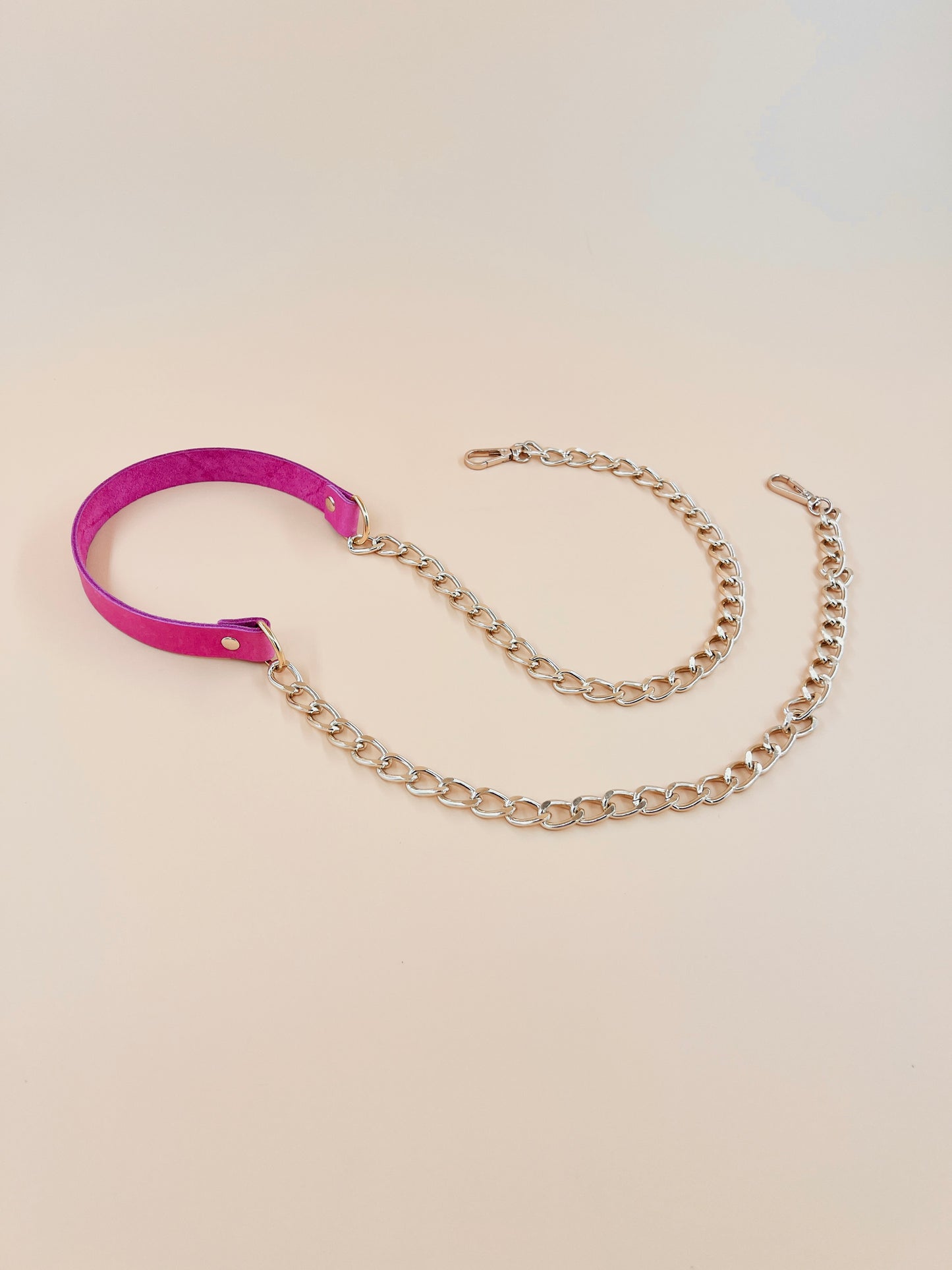 Handmade Mix and Match Leather-Chain Sling