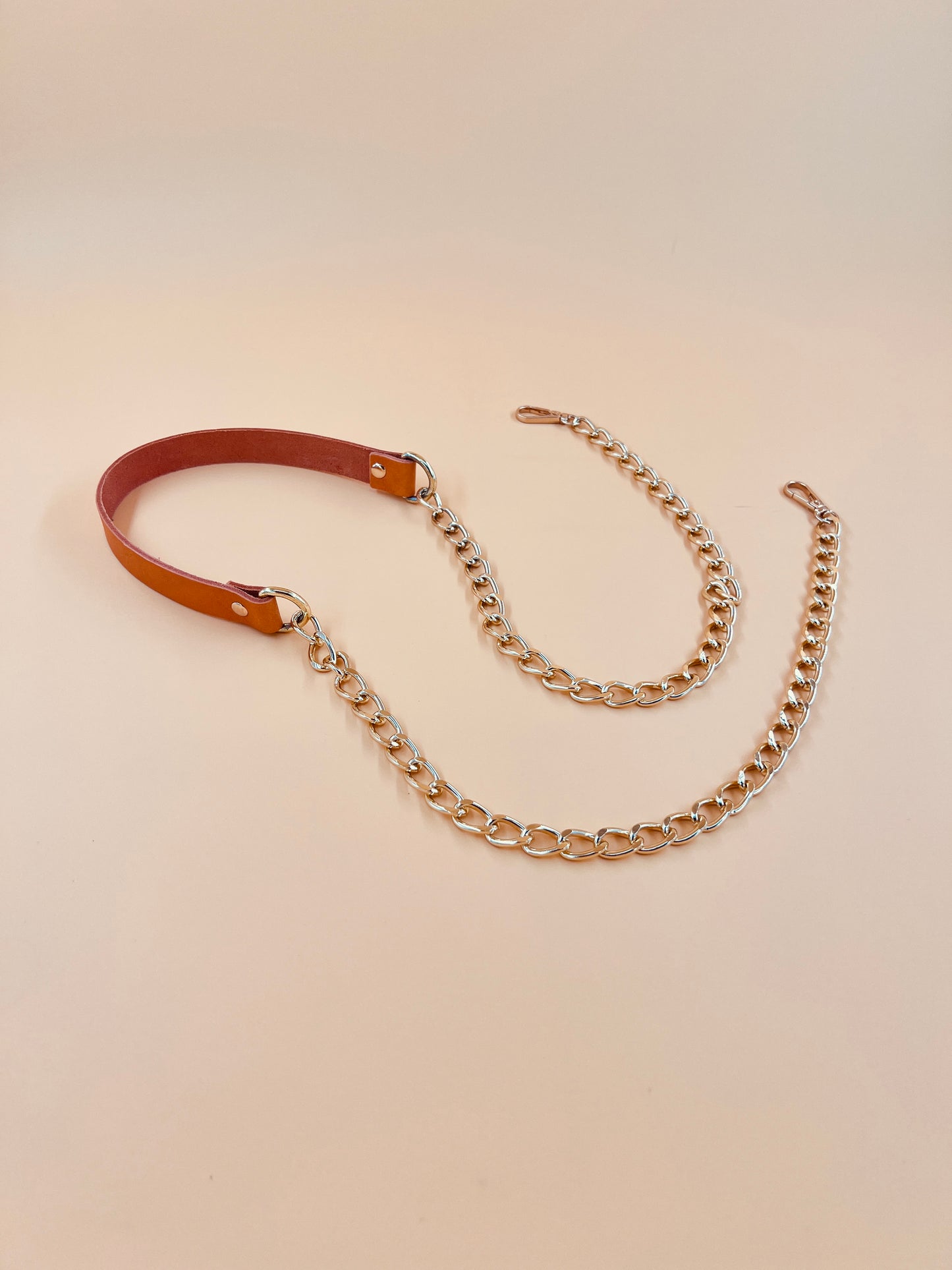 Handmade Mix and Match Leather-Chain Sling
