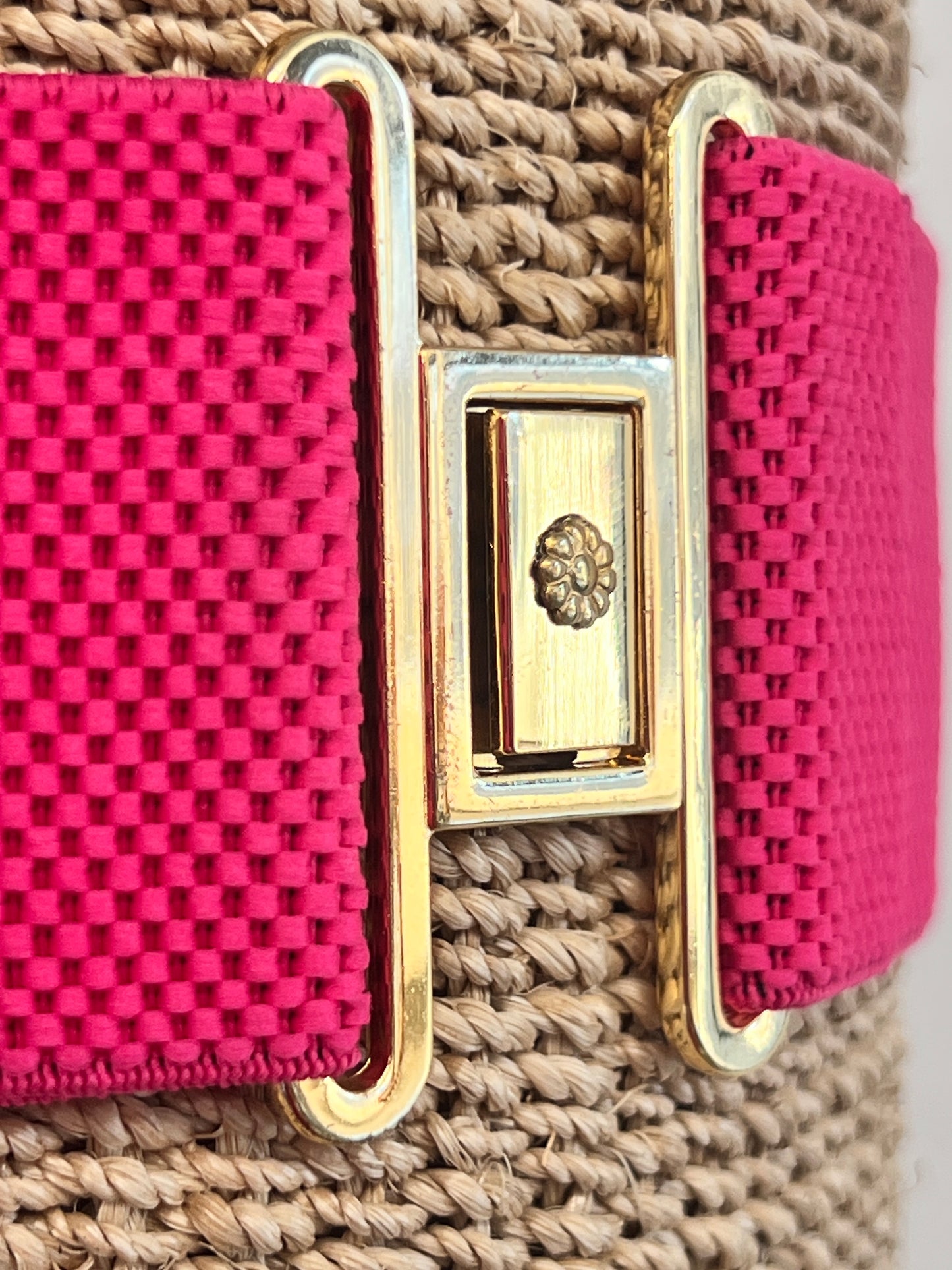 BUCKET BAG WITH TWILLY Handmade Mix and Match Abaca Bucket Bag, Sustainably Made and Responsibly Sourced from the Philippines