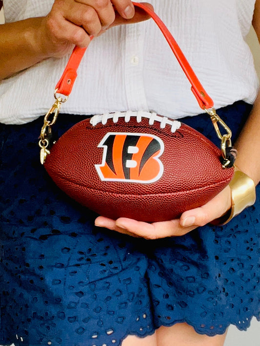 Bengals Mini-Football Purse