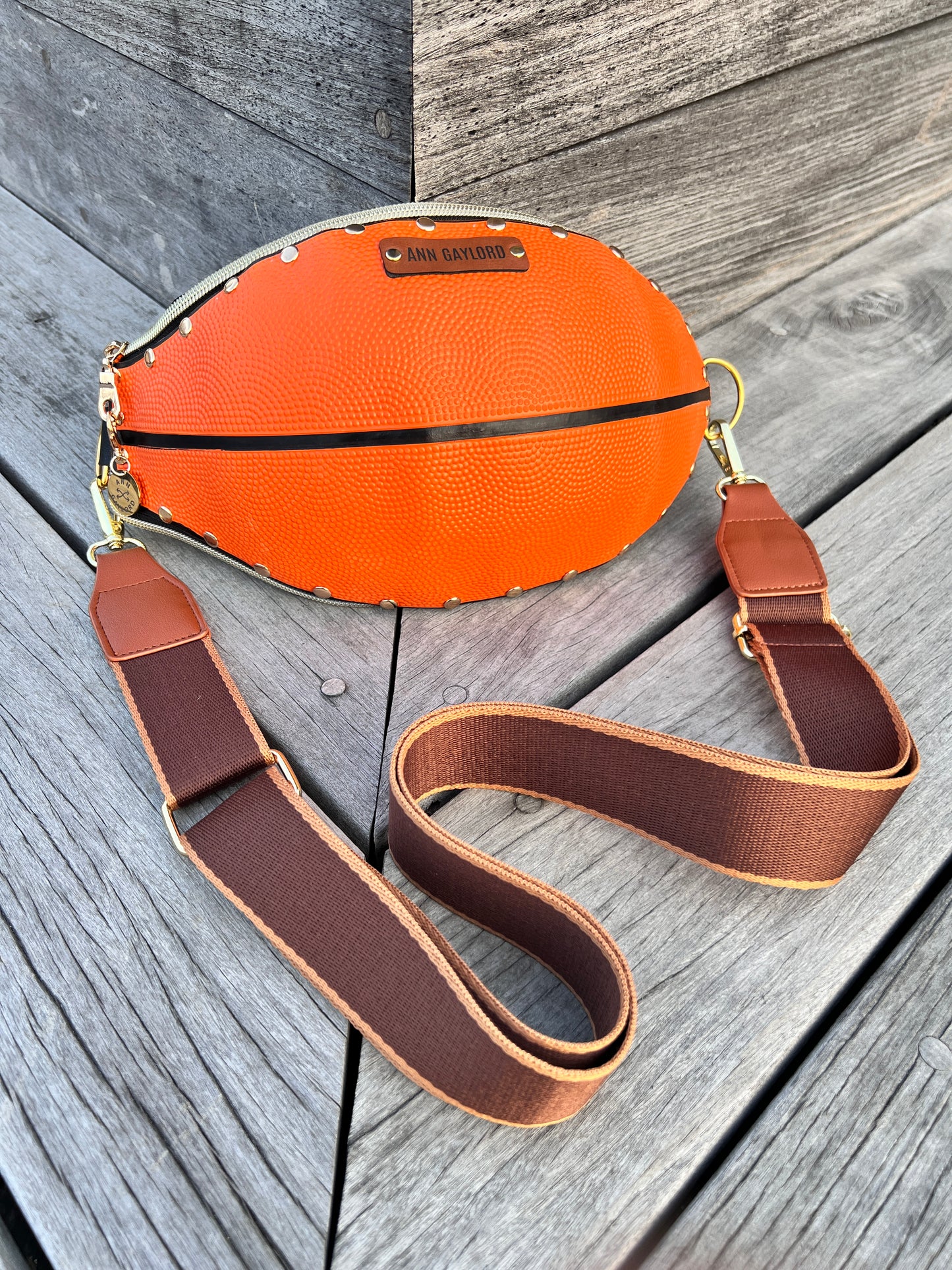 STUDIO SALE - Basketball Crossbody - Orange