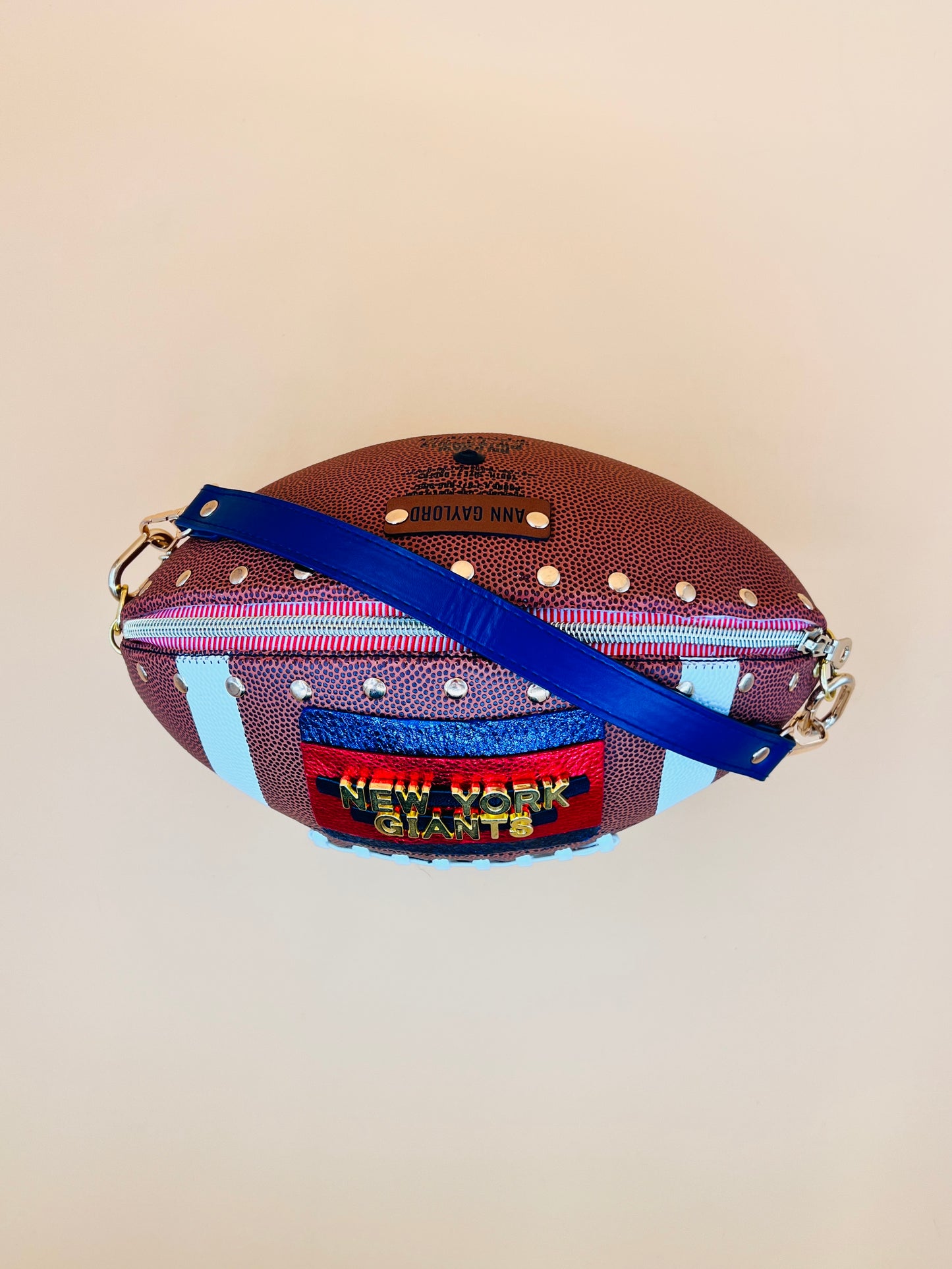 CUSTOM FOOTBALL HANDBAG - LARGE -  Made with Authentic Football