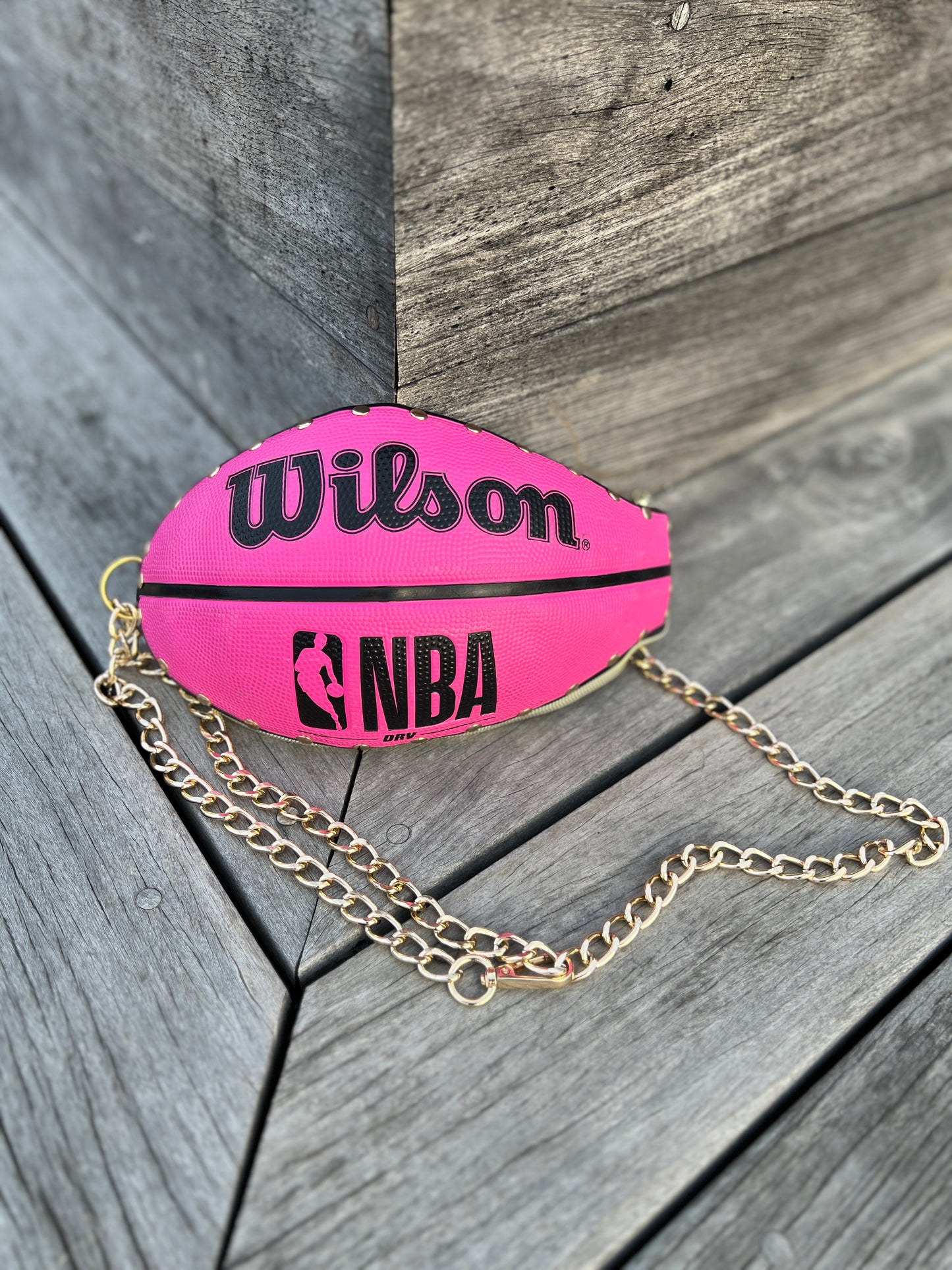 STUDIO SALE - Basketball Crossbody/Fanny Pack - Hot Pink