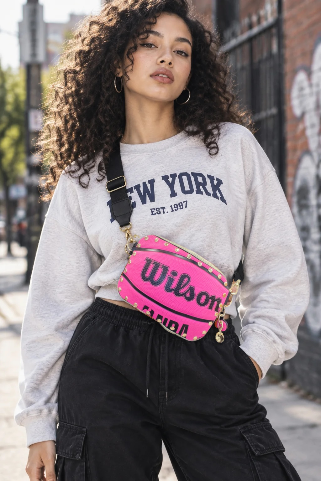 Basketball Stadium-Size Crossbody Bag