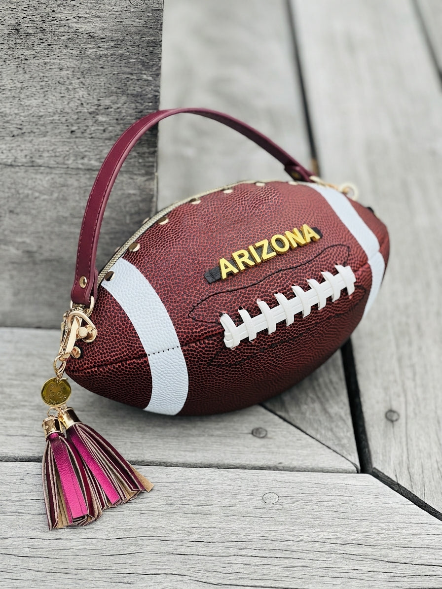 Custom Football Purse - Medium