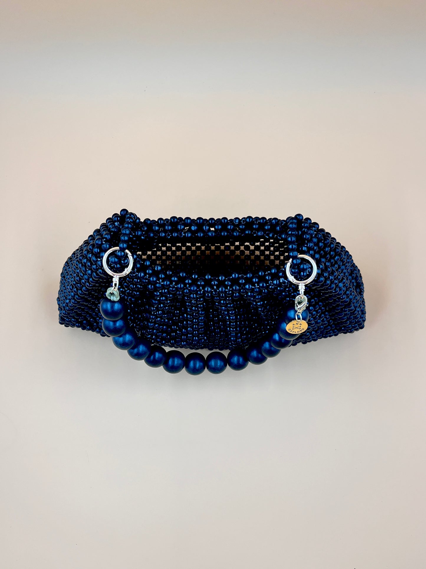 BONNIE BLACK Handmade Mix and Match Wooden Pleated Bead Bag, Sustainably Made and Responsibly Sourced from the Philippines