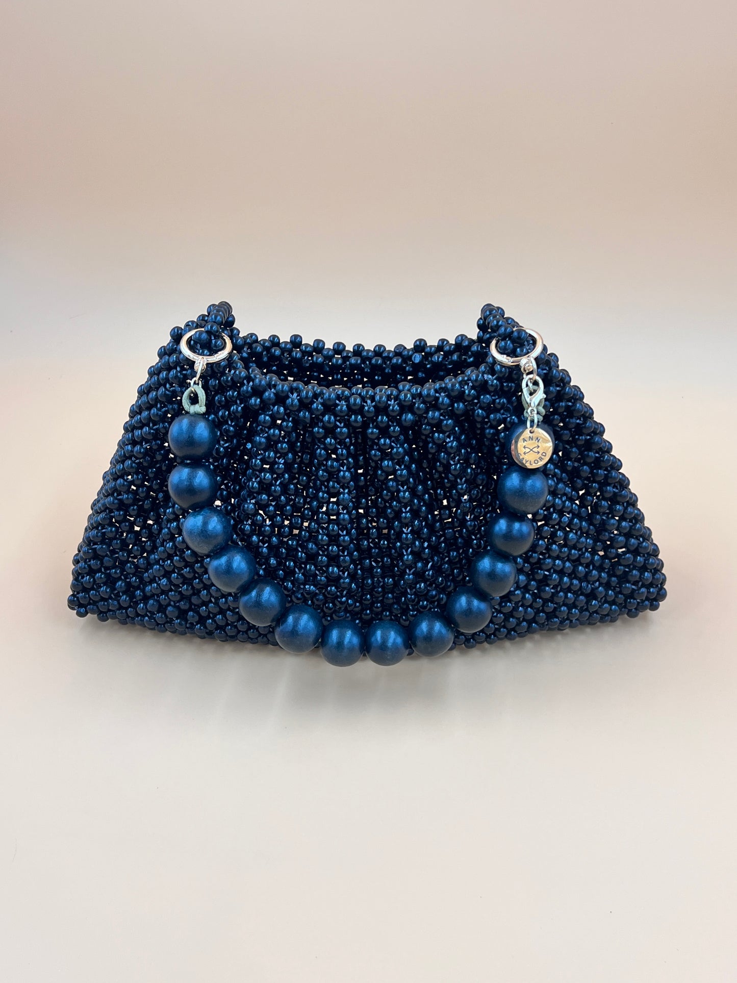 BONNIE BLACK Handmade Mix and Match Wooden Pleated Bead Bag, Sustainably Made and Responsibly Sourced from the Philippines
