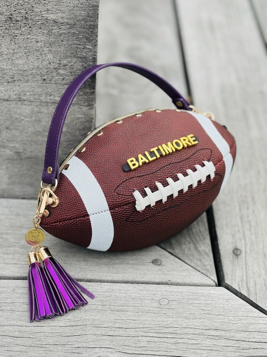 Custom Football Purse - Medium