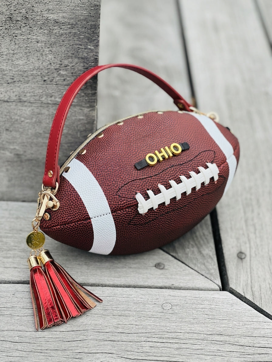 Custom Football Purse - Medium